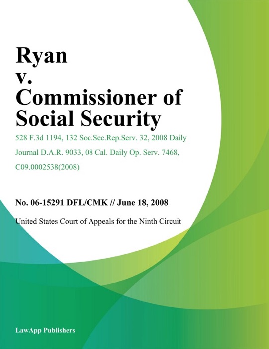 Ryan V. Commissioner Of Social Security