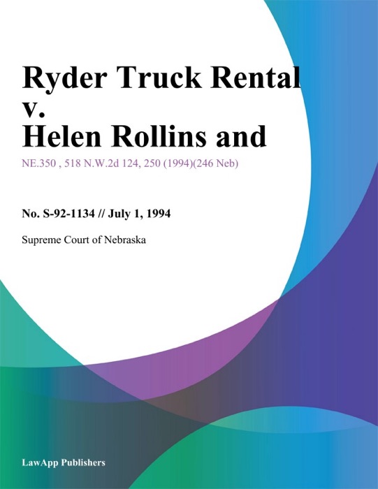 Ryder Truck Rental v. Helen Rollins and