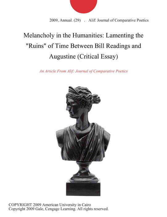 Melancholy in the Humanities: Lamenting the 
