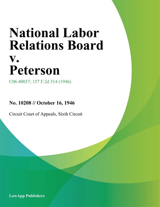 National Labor Relations Board v. Peterson