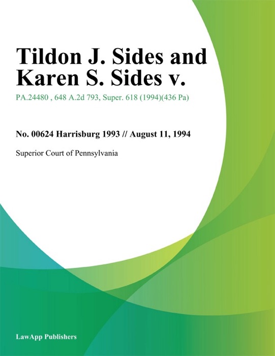 Tildon J. Sides and Karen S. Sides v.