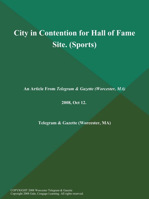 City in Contention for Hall of Fame Site (Sports)