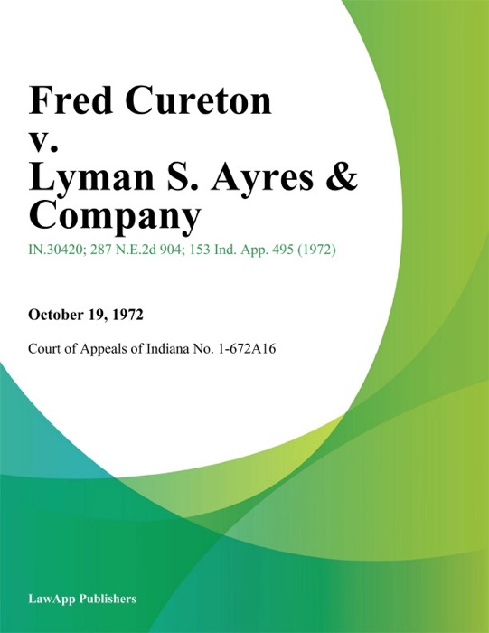Fred Cureton v. Lyman S. Ayres & Company