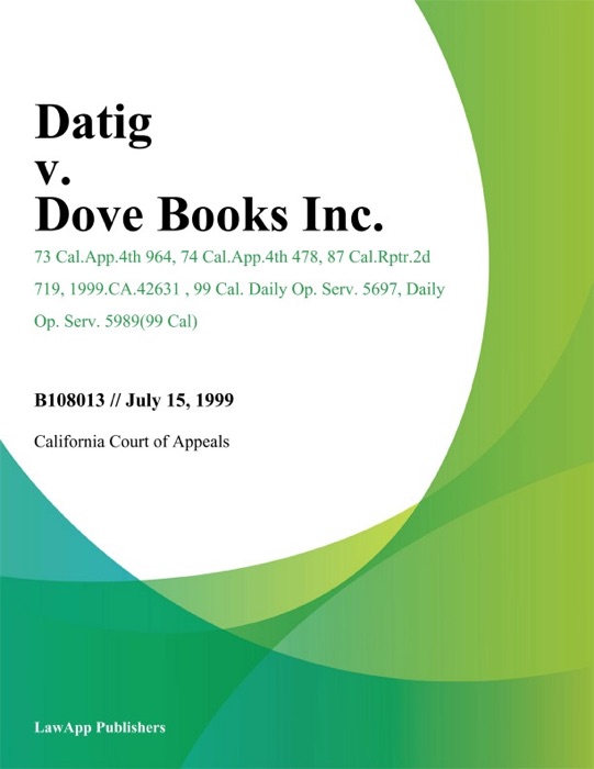 Datig v. Dove Books Inc.