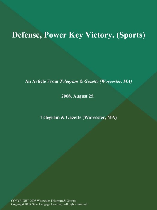 Defense, Power Key Victory (Sports)