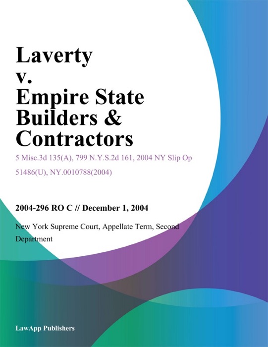 Laverty v. Empire State Builders & Contractors