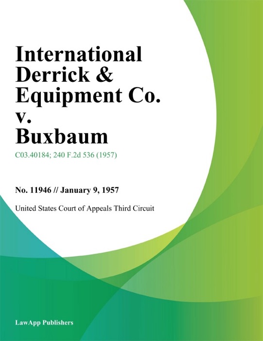 International Derrick & Equipment Co. v. Buxbaum