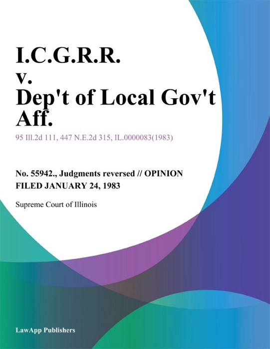 I.C.G.R.R. v. Dep't of Local Gov't Aff.