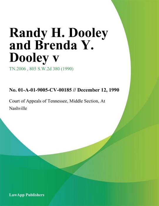 Randy H. Dooley and Brenda Y. Dooley V.