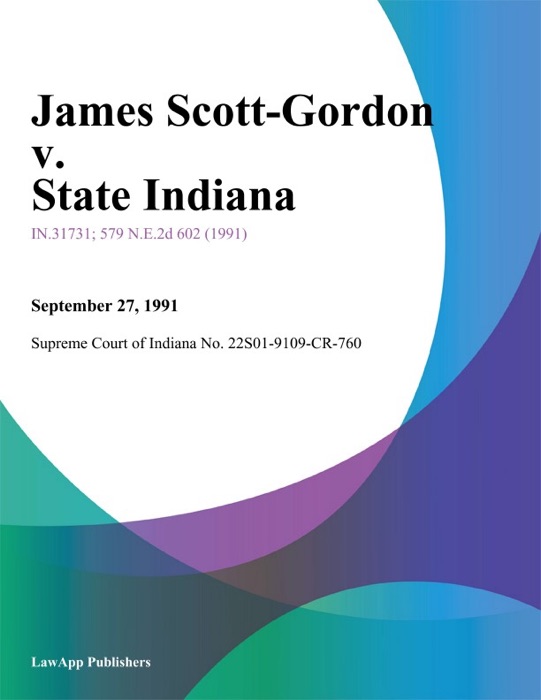 James Scott-Gordon v. State Indiana