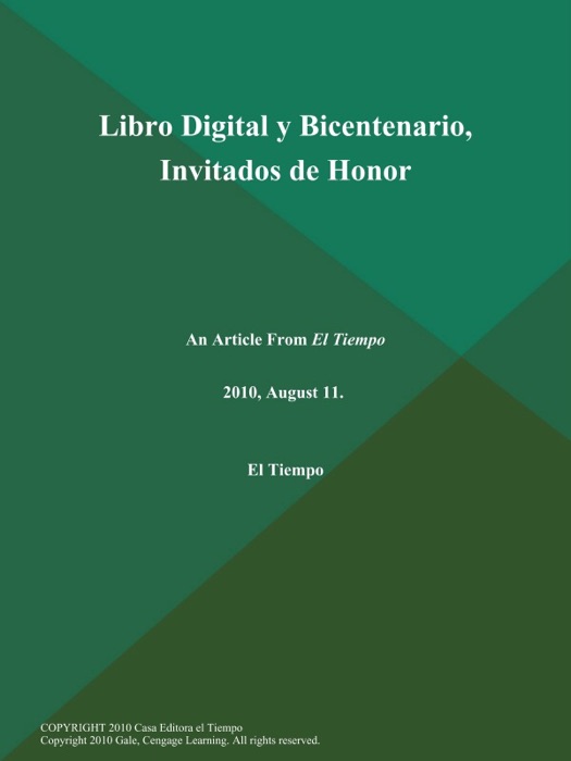 Libro Digital y Bicentenario, Invitados de Honor