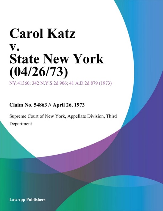 Carol Katz v. State New York