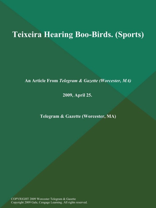 Teixeira Hearing Boo-Birds (Sports)