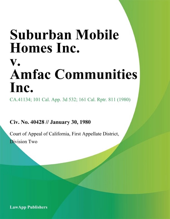 Suburban Mobile Homes Inc. v. Amfac Communities Inc.