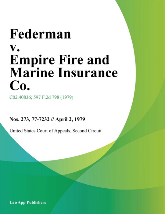 Federman v. Empire Fire and Marine Insurance Co.