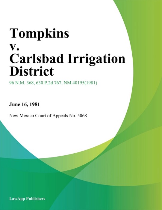 Tompkins V. Carlsbad Irrigation District