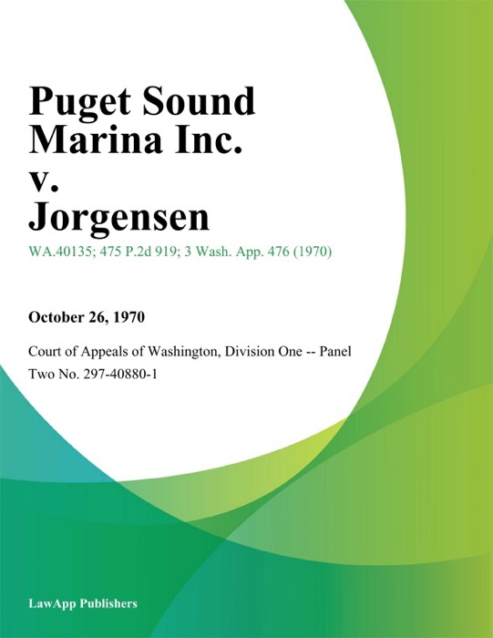 Puget Sound Marina Inc. v. Jorgensen
