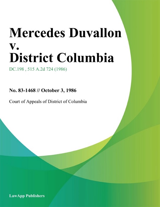Mercedes Duvallon v. District Columbia