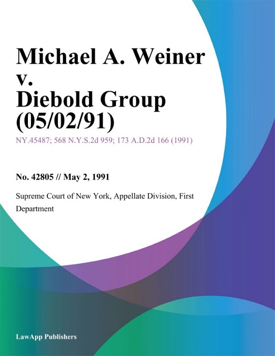 Michael A. Weiner v. Diebold Group