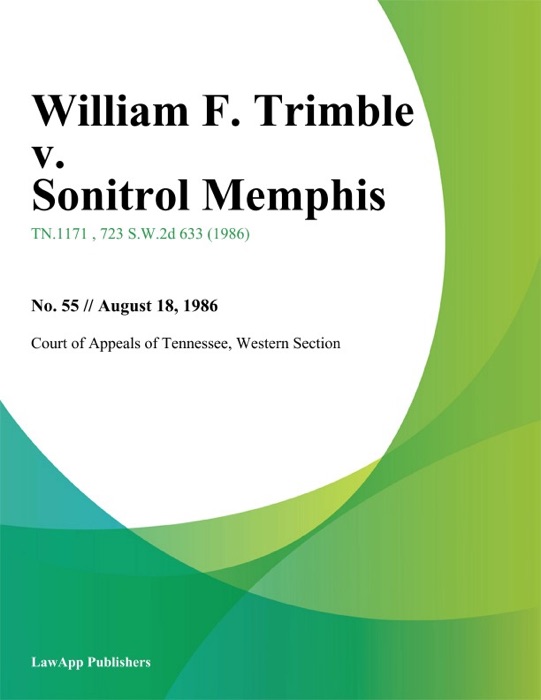 William F. Trimble v. Sonitrol Memphis