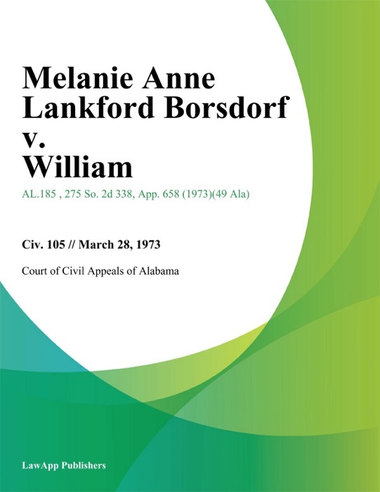 Melanie Anne Lankford Borsdorf v. William