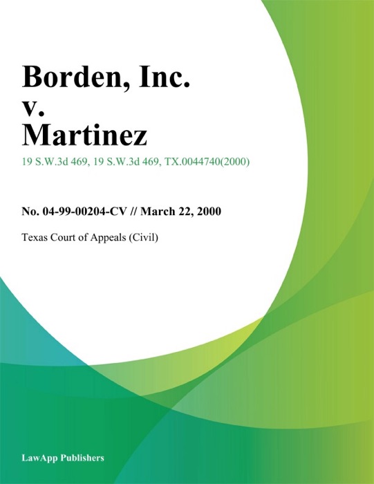 Borden, Inc. v. Martinez