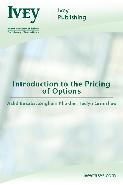 Introduction to the Pricing of Options