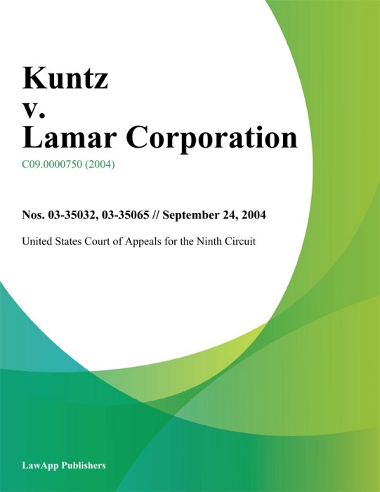 Kuntz v. Lamar Corporation