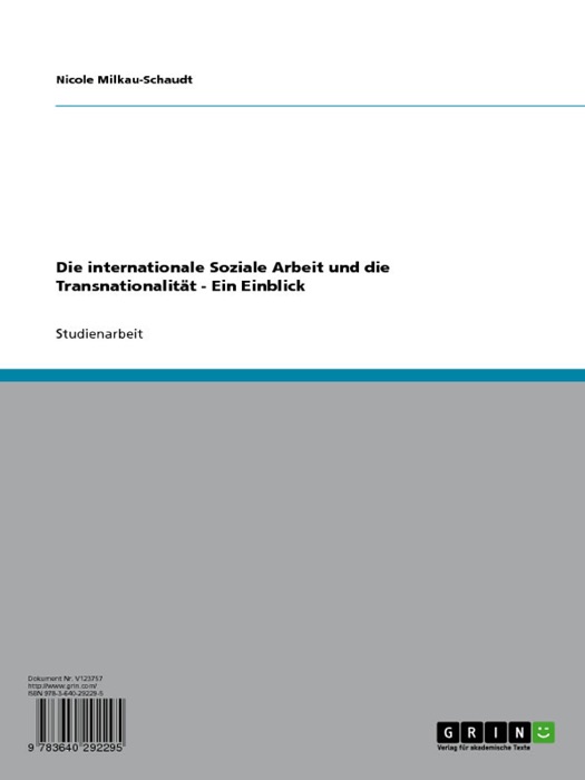 Die internationale Soziale Arbeit und die Transnationalität