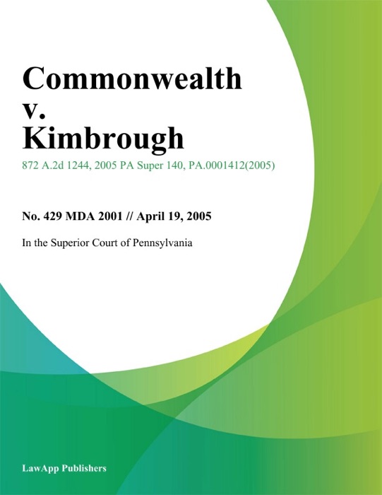 Commonwealth v. Kimbrough