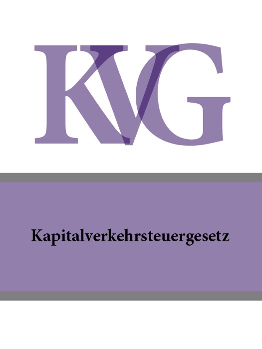 Kapitalverkehrsteuergesetz - KVG