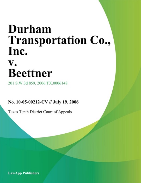 Durham Transportation Co., Inc. v. Beettner