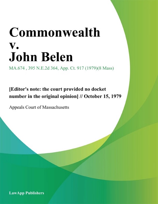 Commonwealth v. John Belen