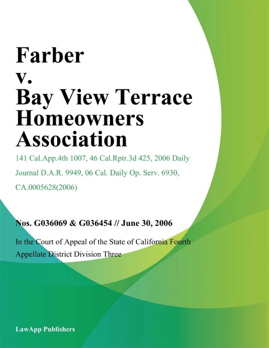 Farber v. Bay View Terrace Homeowners Association