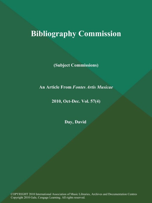 Bibliography Commission (Subject Commissions)