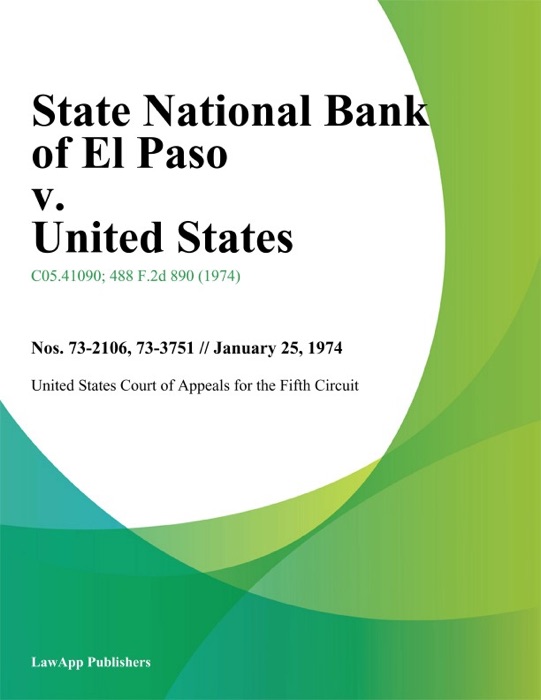 State National Bank of El Paso v. United States