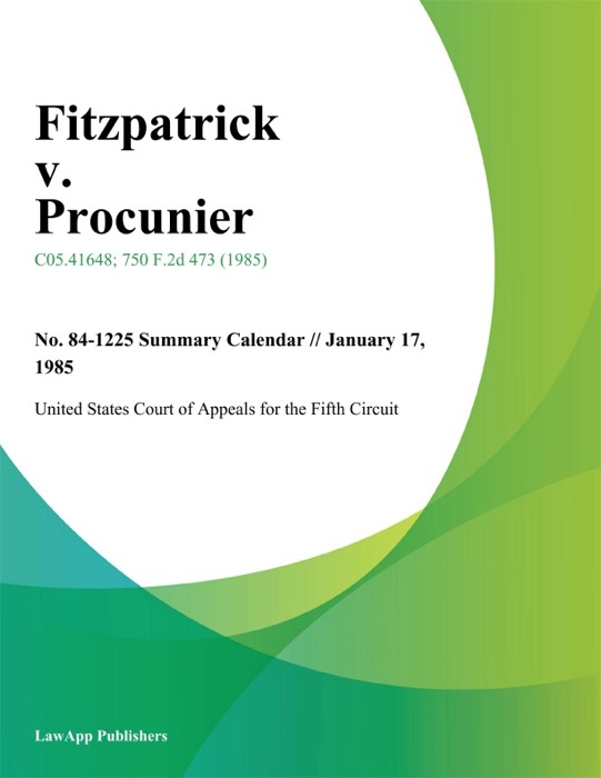 Fitzpatrick v. Procunier