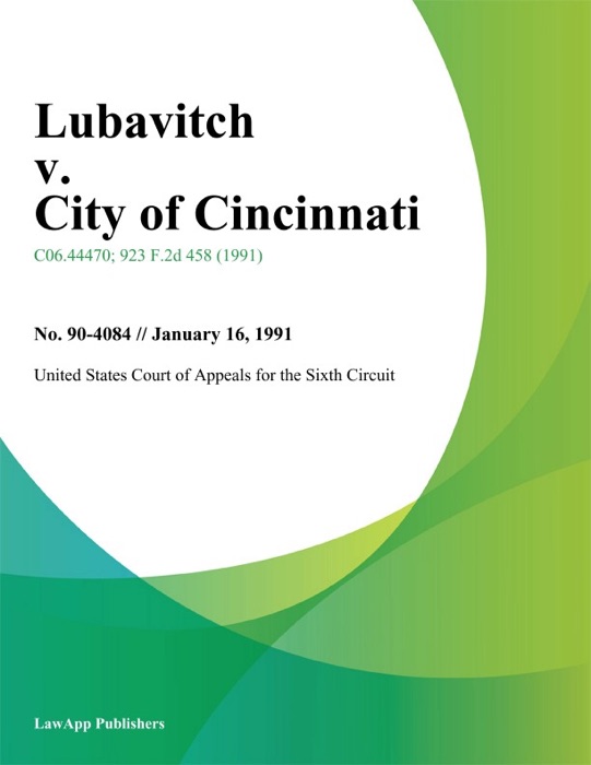 Lubavitch v. City of Cincinnati