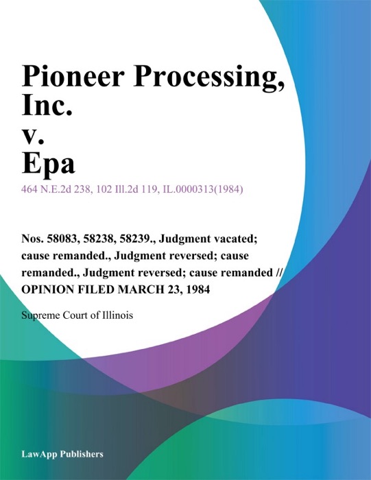 Pioneer Processing