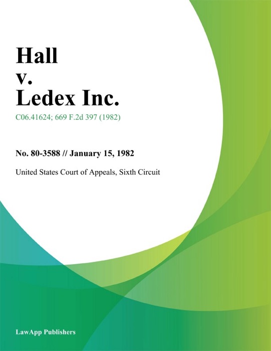 Hall v. Ledex Inc.