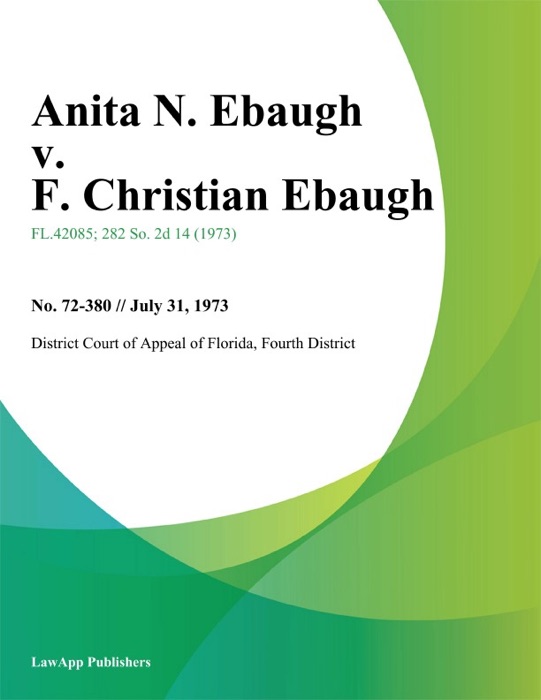 Anita N. Ebaugh v. F. Christian Ebaugh