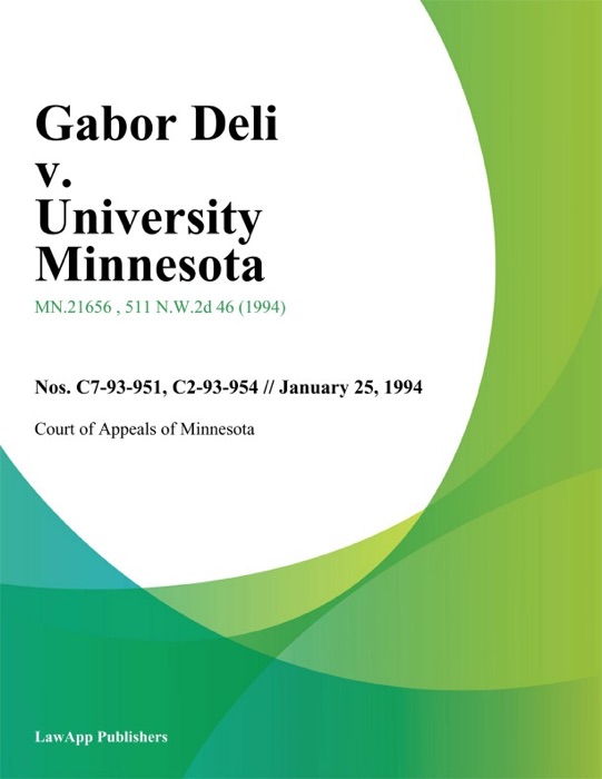 Gabor Deli v. University Minnesota