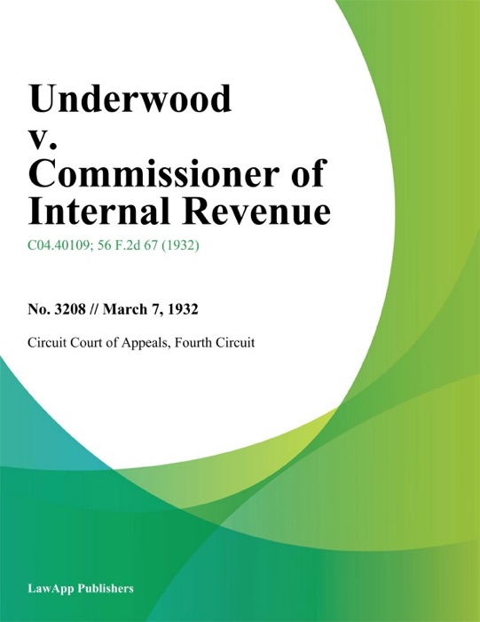 Underwood v. Commissioner of Internal Revenue