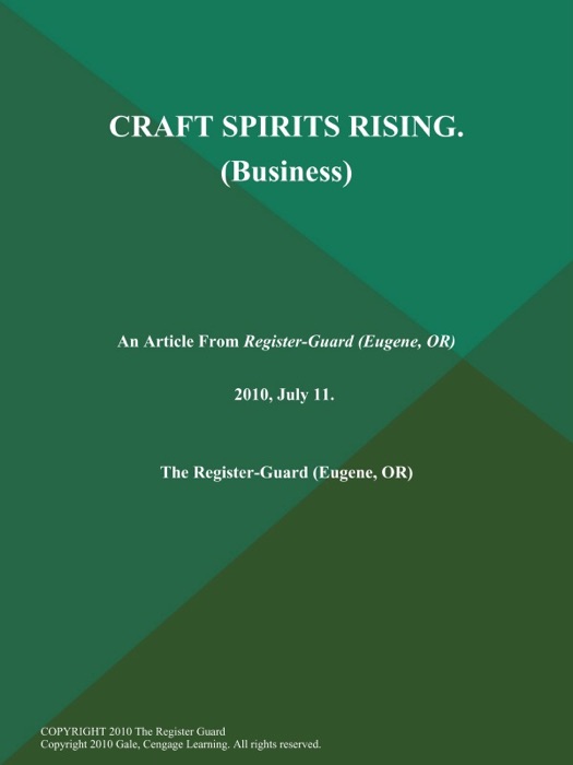 CRAFT SPIRITS RISING. (Business)