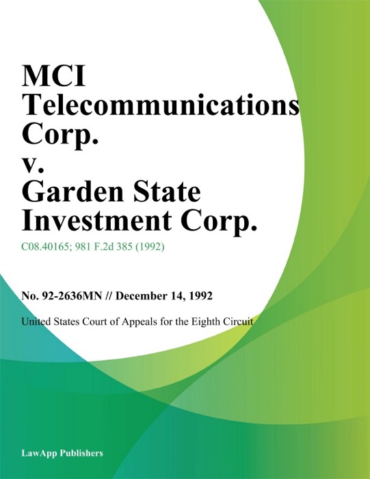 MCI Telecommunications Corp. v. Garden State Investment Corp.