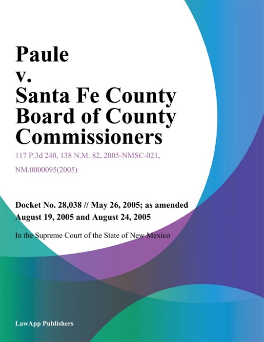 Paule v. Santa Fe County Board of County Commissioners