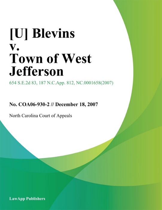 Blevins v. Town of West Jefferson