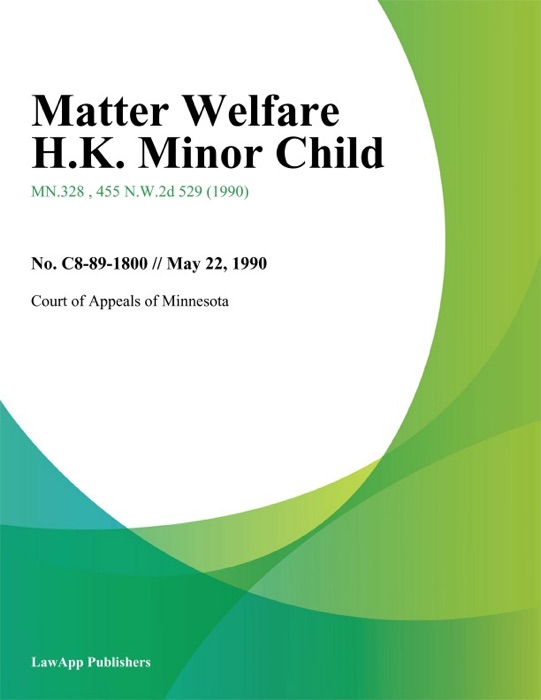 Matter Welfare H.K. Minor Child