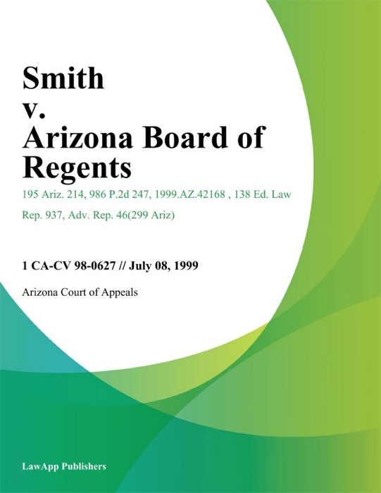 Smith v. Arizona Board of Regents