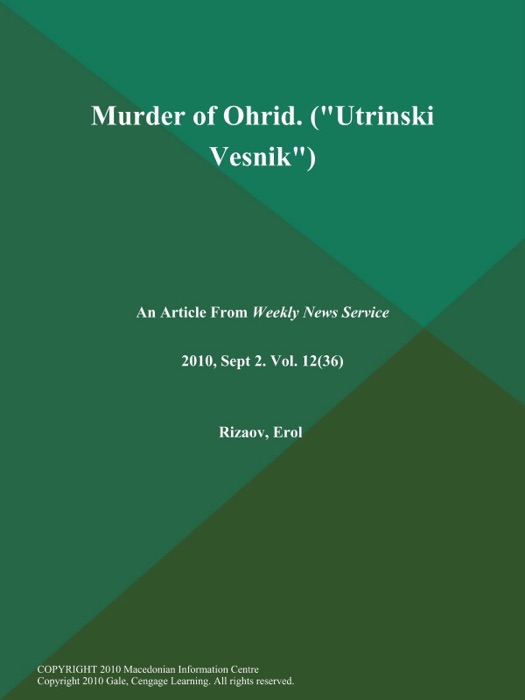 Murder of Ohrid (